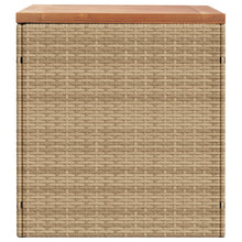 Load image into Gallery viewer, Cassapanca da Giardino Beige 110x50x54 cm in Polyrattan e Acacia