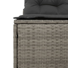 Load image into Gallery viewer, Coppia Poltrone da Giardino con Cuscini Antracite in Polyrattan Grigio