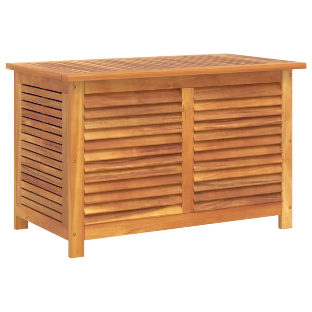 Cassapanca da Giardino con Feritoia 90x50x56cm in Massello d'Acacia