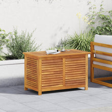 Indlæs billede til gallerivisning Cassapanca da Giardino con Feritoia 90x50x56cm in Massello d&#39;Acacia