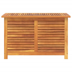 Cassapanca da Giardino con Feritoia 90x50x56cm in Massello d'Acacia