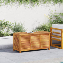 Indlæs billede til gallerivisning Cassapanca da Giardino con Feritoia 113x50x56cm in Massello d&#39;Acacia