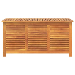 Cassapanca da Giardino con Feritoia 113x50x56cm in Massello d'Acacia