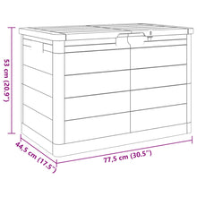 Indlæs billede til gallerivisning Cassapanca da esterni Antracite 77,5x44,5x53 cm in Polipropilene