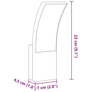 Applique per Esterni con LED Bianca in Alluminio Pressofuso