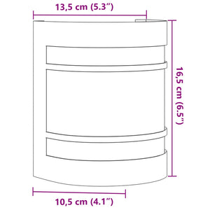 Applique da Esterno Nera in Acciaio Inossidabile