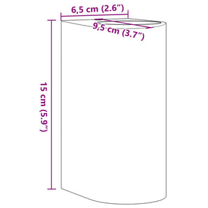 Applique per Esterni Nera in Alluminio Pressofuso