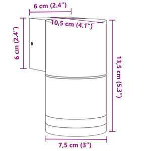 Applique per Esterni Nera in Alluminio Pressofuso