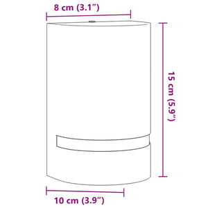 Applique per Esterni Nera in Alluminio Pressofuso