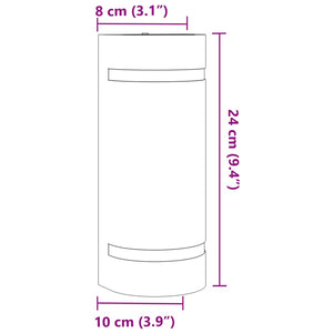 Applique per Esterni Nera in Alluminio Pressofuso