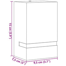 Carica l&#39;immagine nel visualizzatore di Gallery, Applique da Esterno 2 pz Nere in Acciaio Inossidabile