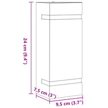 Carica l&#39;immagine nel visualizzatore di Gallery, Applique da Esterno 2 pz Nere in Acciaio Inossidabile