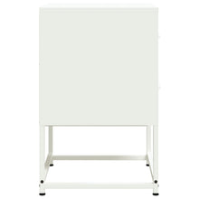 Load image into Gallery viewer, Comodini 2 pz Bianchi 2 cassetti 36x39x60,5 cm in Acciaio