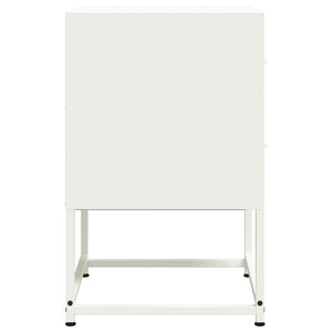 Comodini 2 pz Bianchi 2 cassetti 36x39x60,5 cm in Acciaio