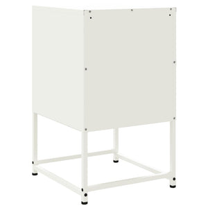 Comodini 2 pz Bianchi 2 cassetti 36x39x60,5 cm in Acciaio