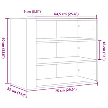 Load image into Gallery viewer, Armadietto a Muro Bianco 75x35x60 cm in Truciolato