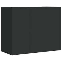 Load image into Gallery viewer, Armadietto a Muro Nero 75x35x60 cm in Truciolato